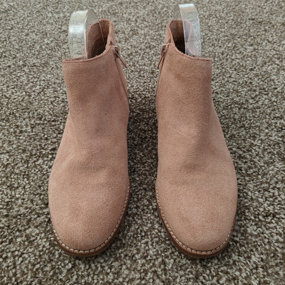 Sole Society Bevlyn Suede Ankle Boots in Antique Rose 7.5M - Picture 3 of 5